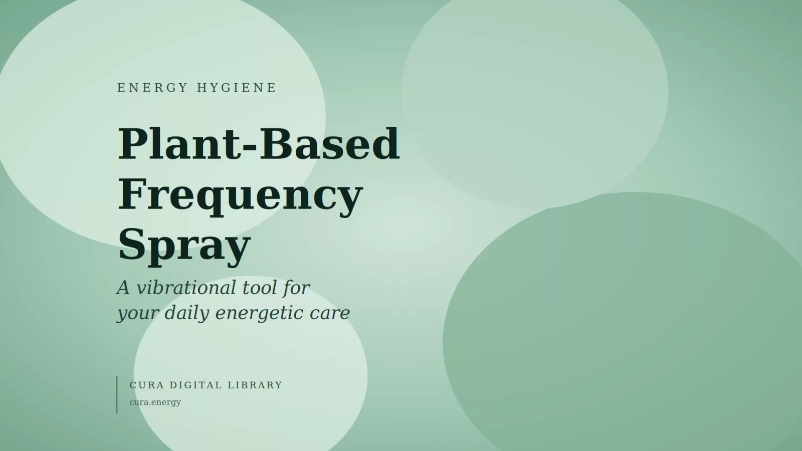 Plant-Based Frequency Spray