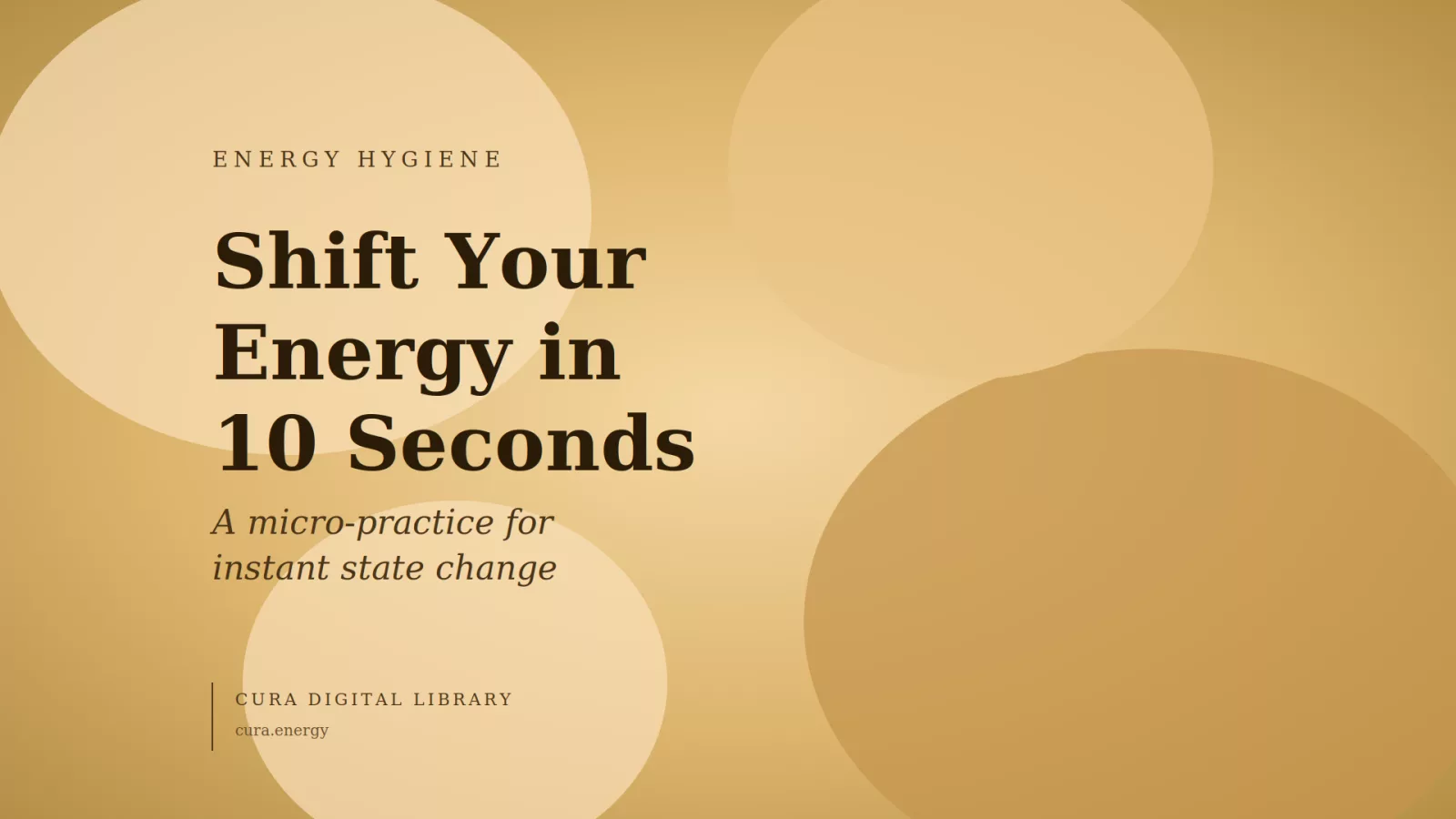 What If You Could Shift Your Energy in 10 Seconds?