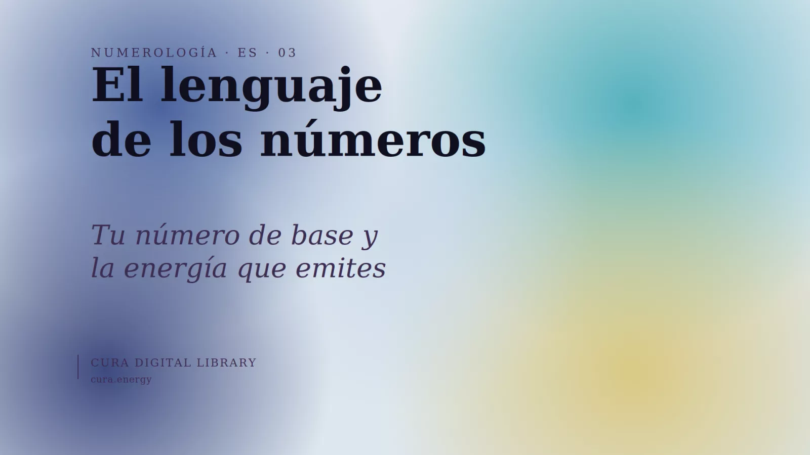 El lenguaje de los números